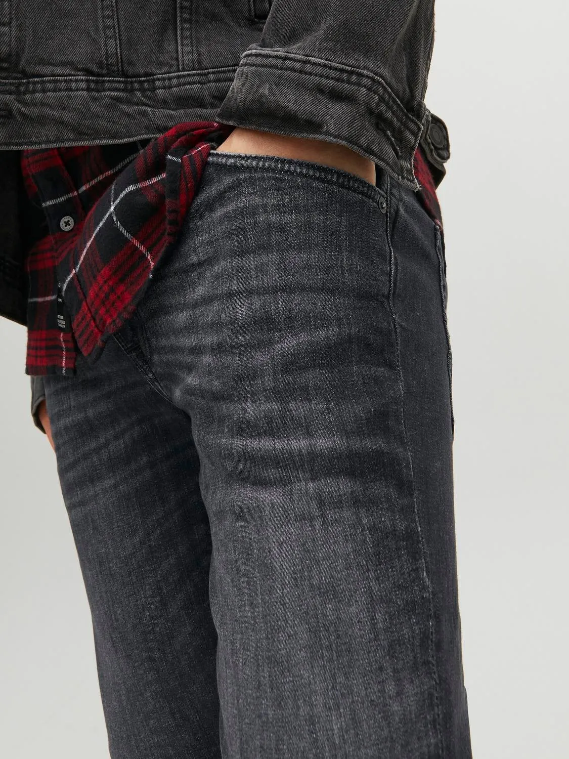 JJILIAM JJFOX BL 655 50SPS Vaqueros de corte skinny | Gris intermedio | Jack & Jones®