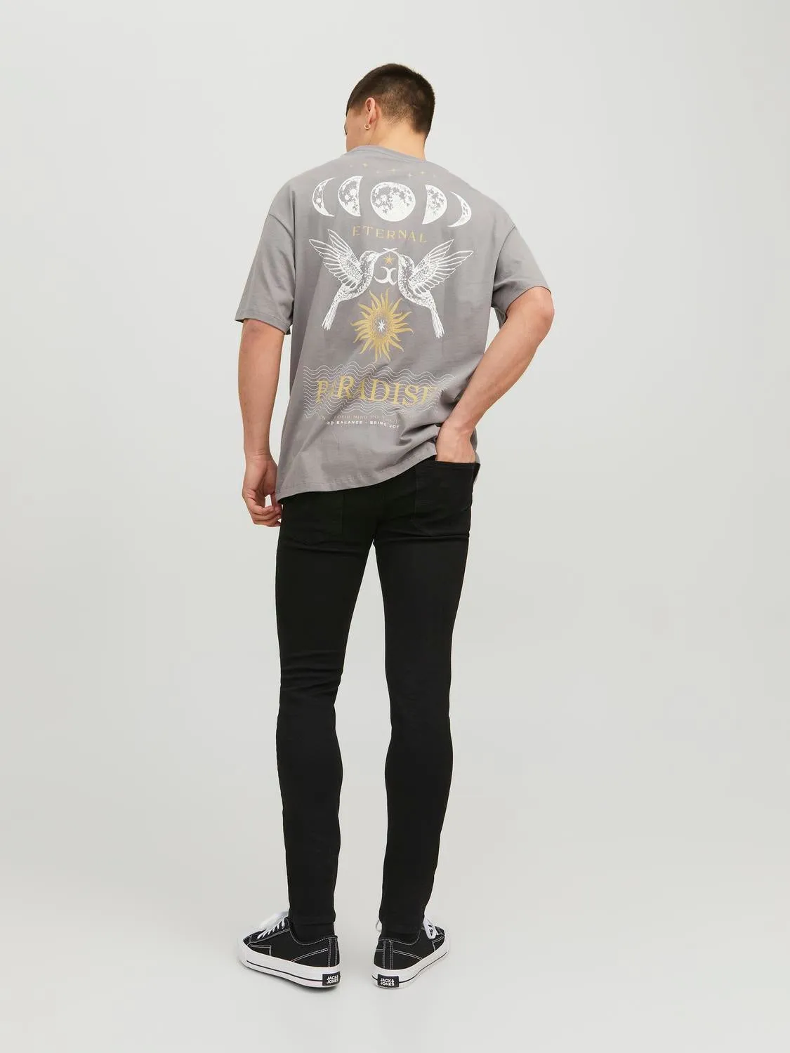 JJILIAM JJORIGINAL MF 773 Vaqueros de corte skinny | Negro | Jack & Jones®