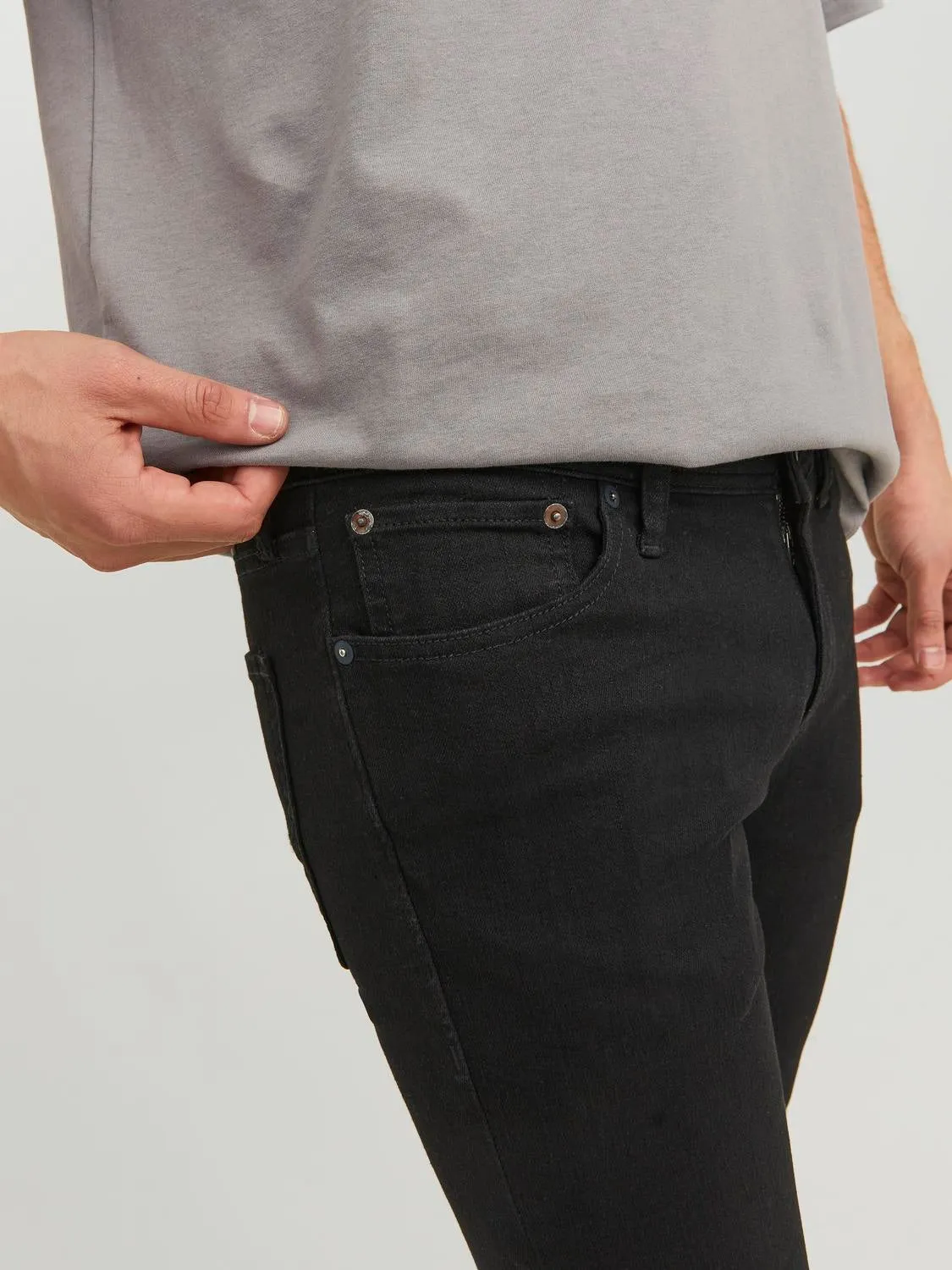 JJILIAM JJORIGINAL MF 773 Vaqueros de corte skinny | Negro | Jack & Jones®