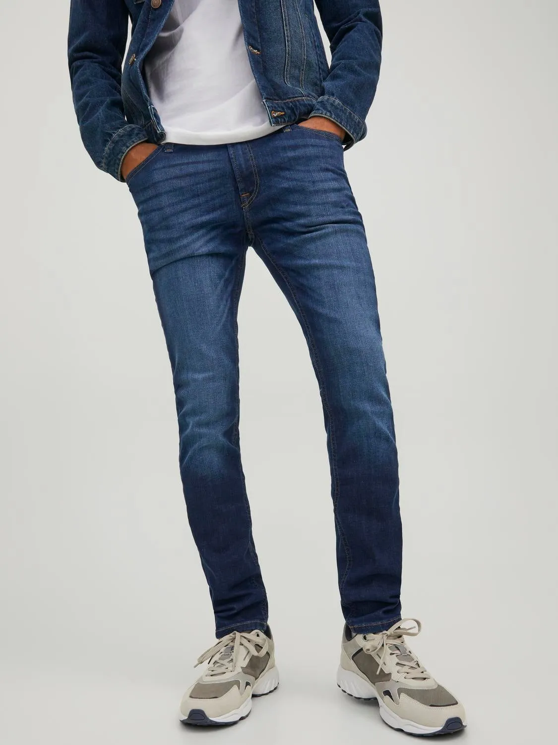 JJILIAM JJORIGINAL SBD 014 50SPS Vaqueros de corte skinny | Azul intermedio | Jack & Jones®