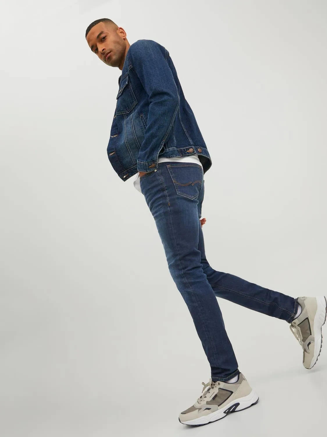 JJILIAM JJORIGINAL SBD 014 50SPS Vaqueros de corte skinny | Azul intermedio | Jack & Jones®