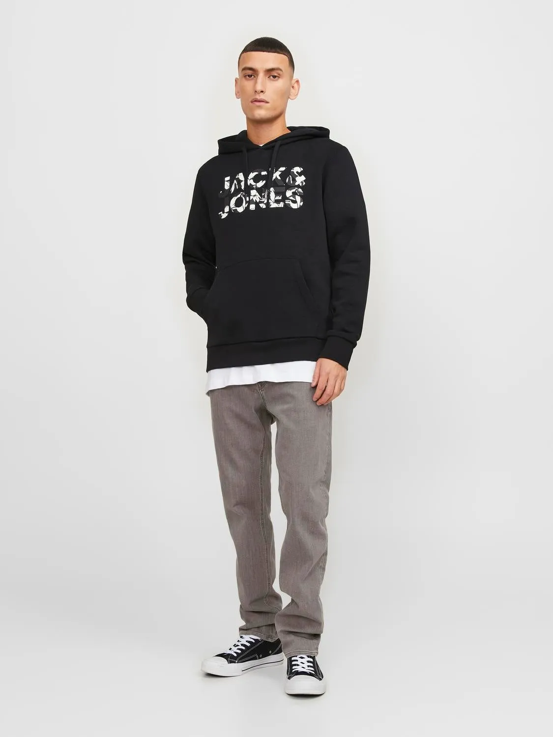 JJIMIKE JJORIGINAL AM 590 EXP Vaqueros de corte tapered | Gris intermedio | Jack & Jones®