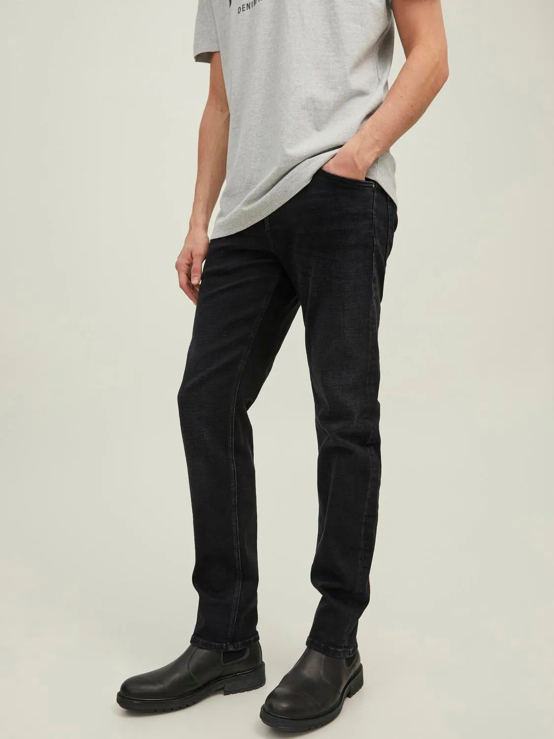 JJIMIKE JJORIGINAL JOS 111 Vaqueros de corte tapered | Negro | Jack & Jones®