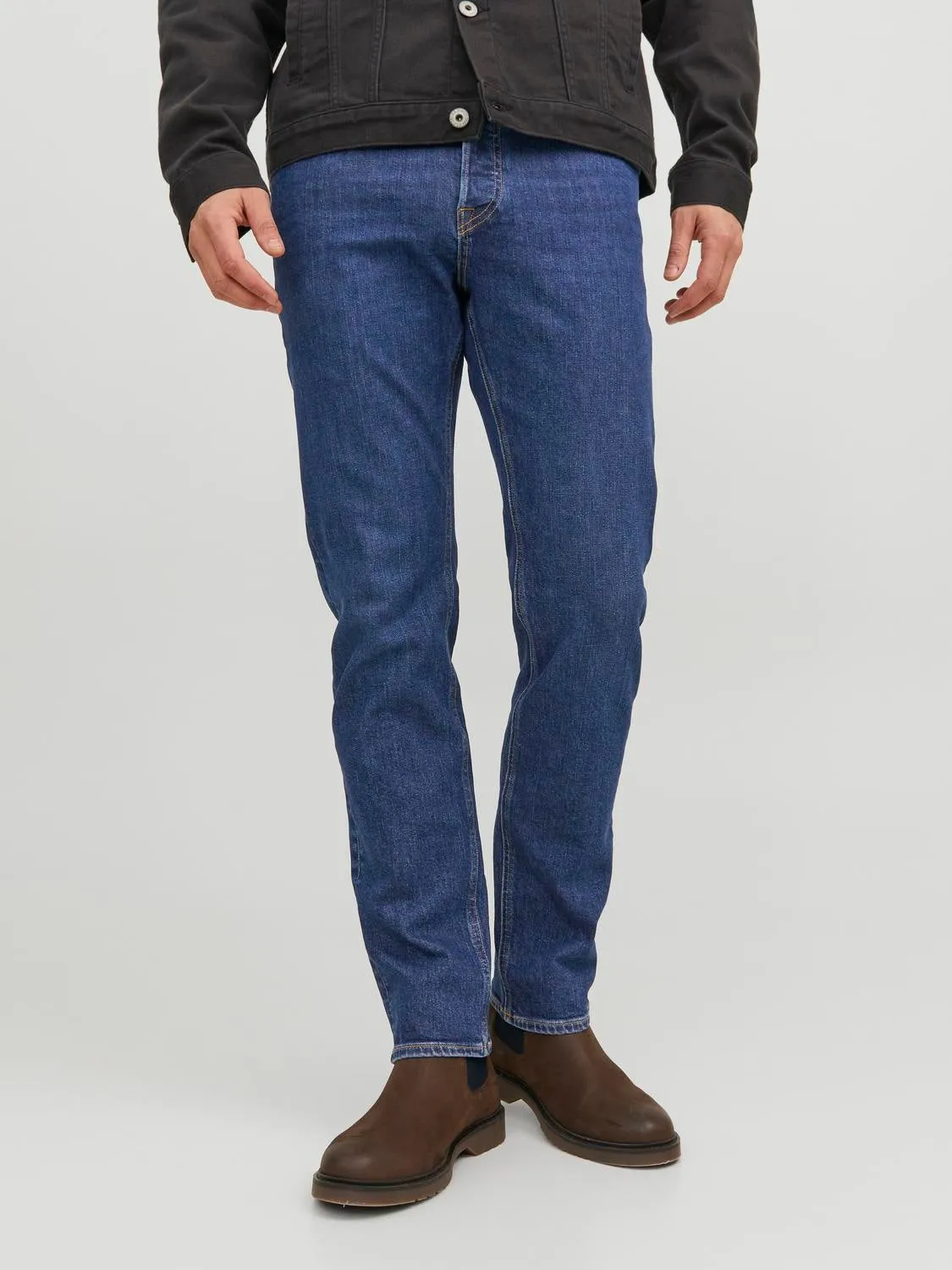 JJIMIKE JJORIIGINAL AM 386 Vaqueros de corte tapered | Azul intermedio | Jack & Jones®