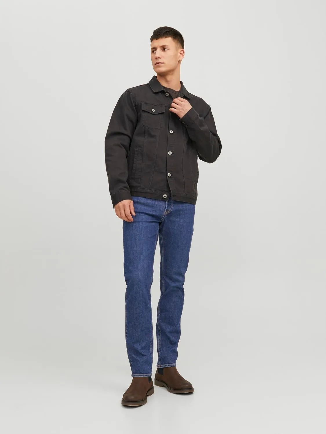 JJIMIKE JJORIIGINAL AM 386 Vaqueros de corte tapered | Azul intermedio | Jack & Jones®