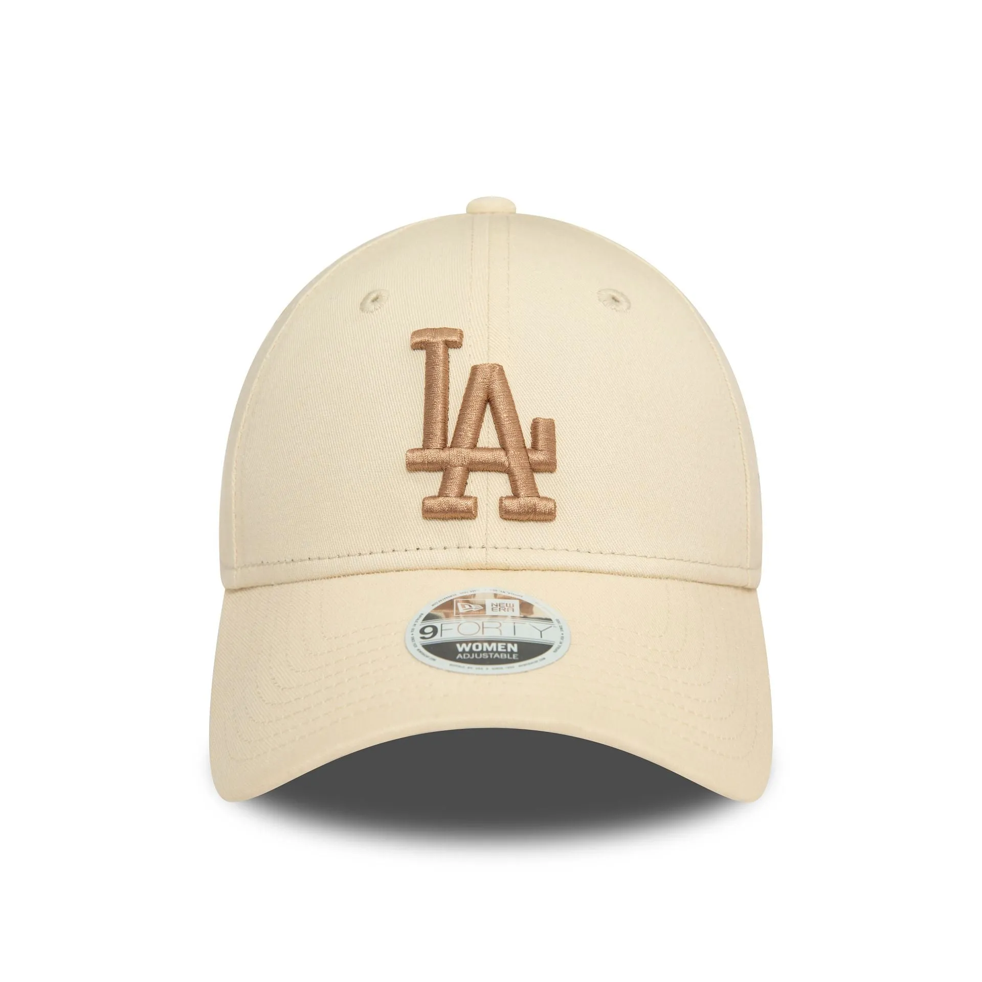 LA Dodgers Gorra Ajustable Essential Light Beige para Mujer 9FORTY de la Liga