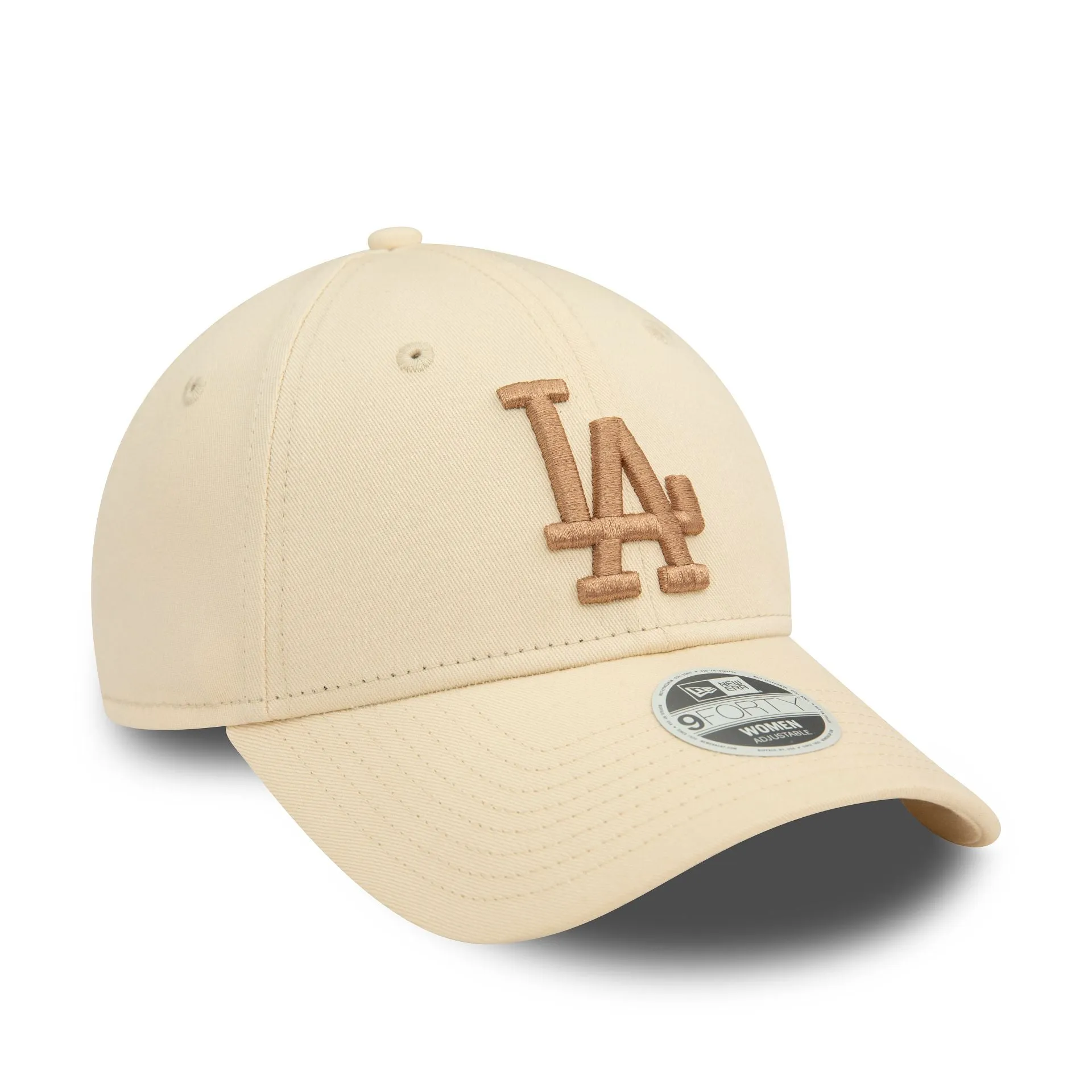 LA Dodgers Gorra Ajustable Essential Light Beige para Mujer 9FORTY de la Liga