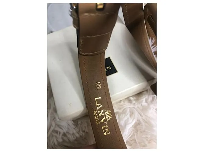 Lanvin Cinturones Beige 