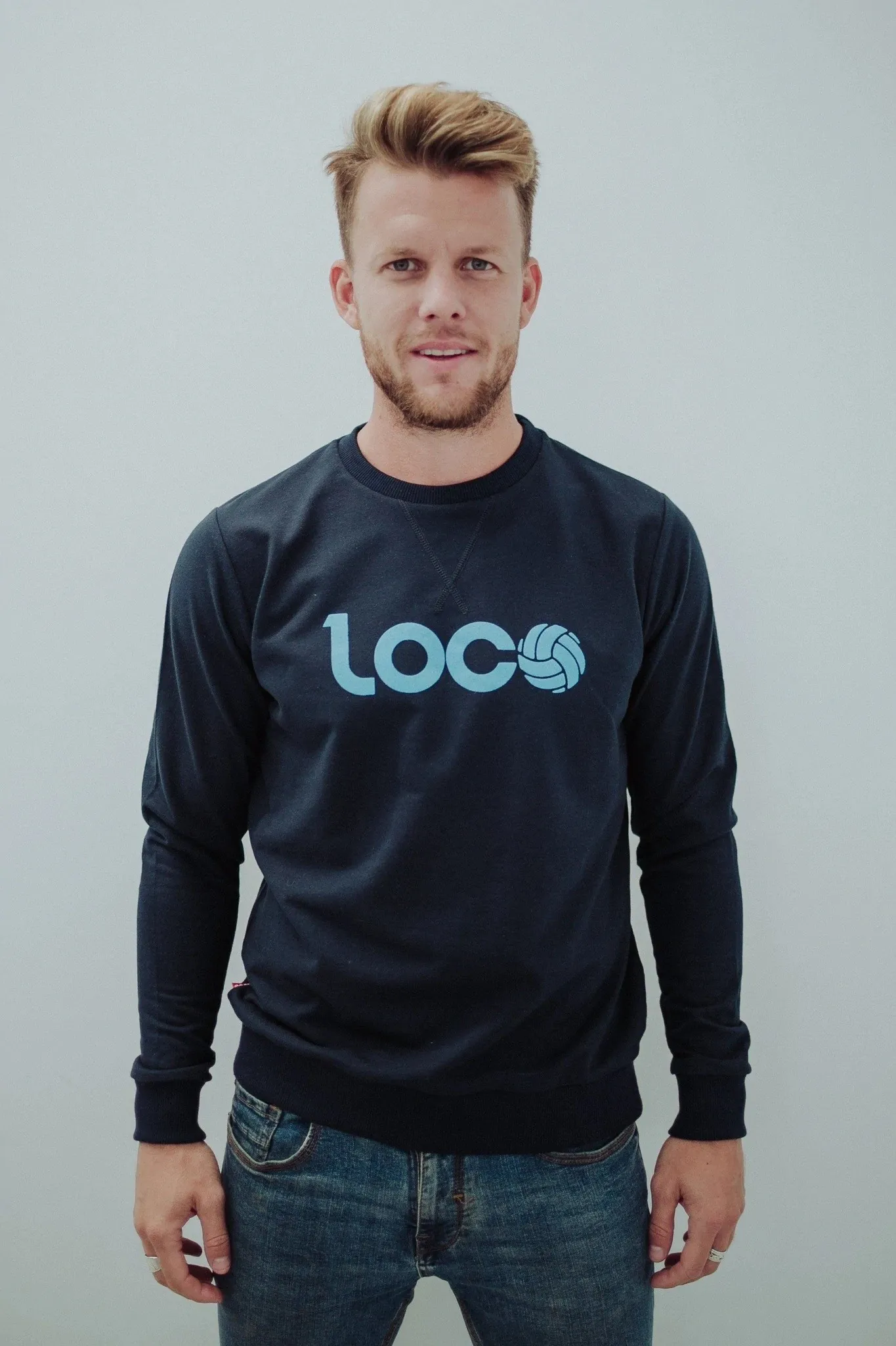 LOCO ESENCIA SWEATSHIRT NAVY & LIGHT BLUE