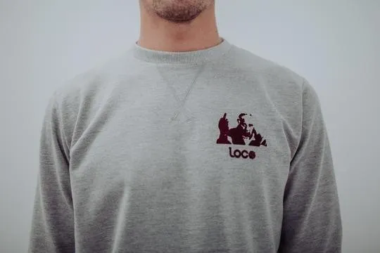 LOCO LEGEND "EL SABIO DE HORTALEZA" SWEATSHIRT GREY