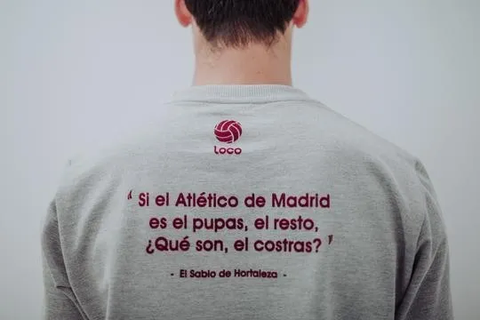 LOCO LEGEND "EL SABIO DE HORTALEZA" SWEATSHIRT GREY