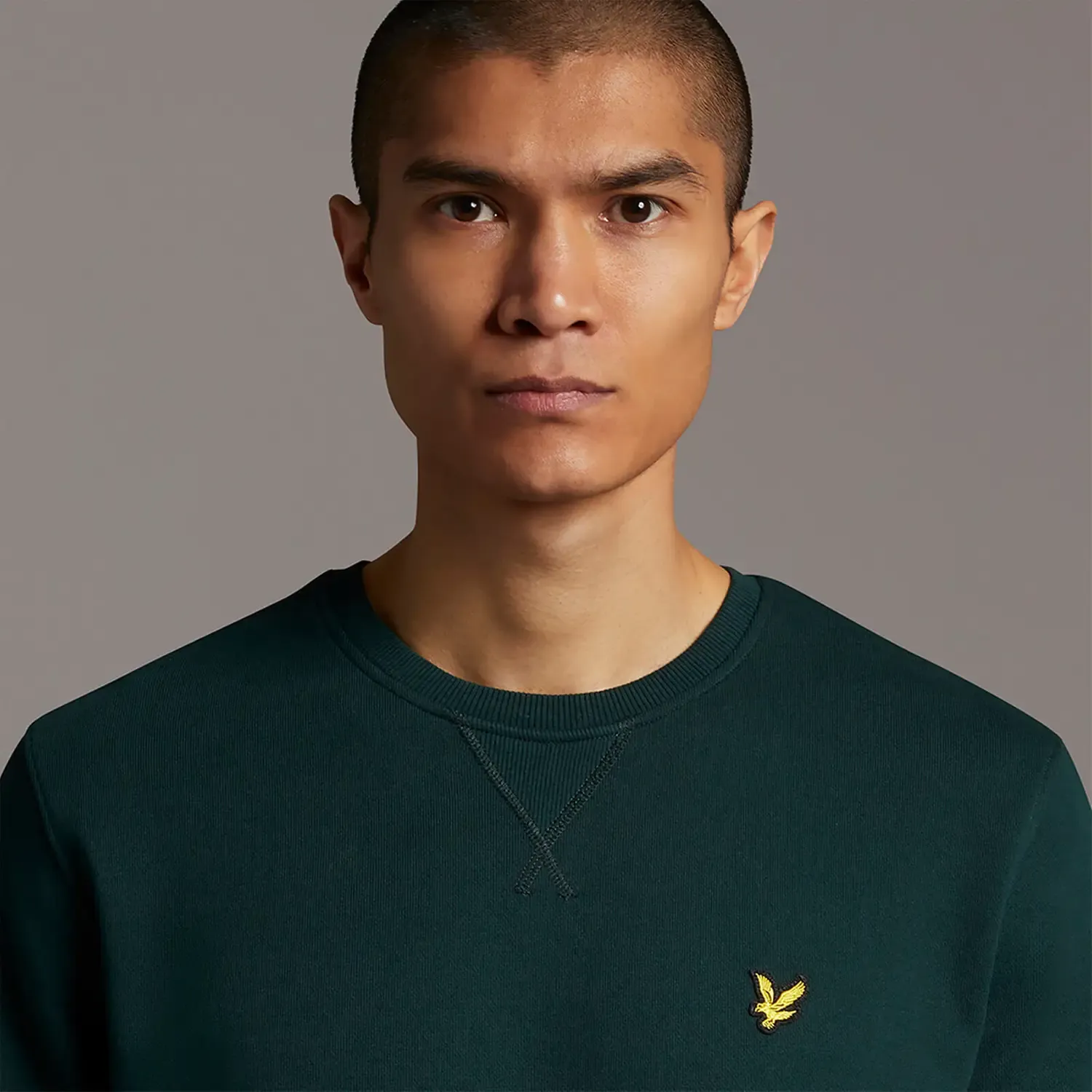 LYLE & SCOTT CREW NECK SWEATSHIRT DARK GREEN