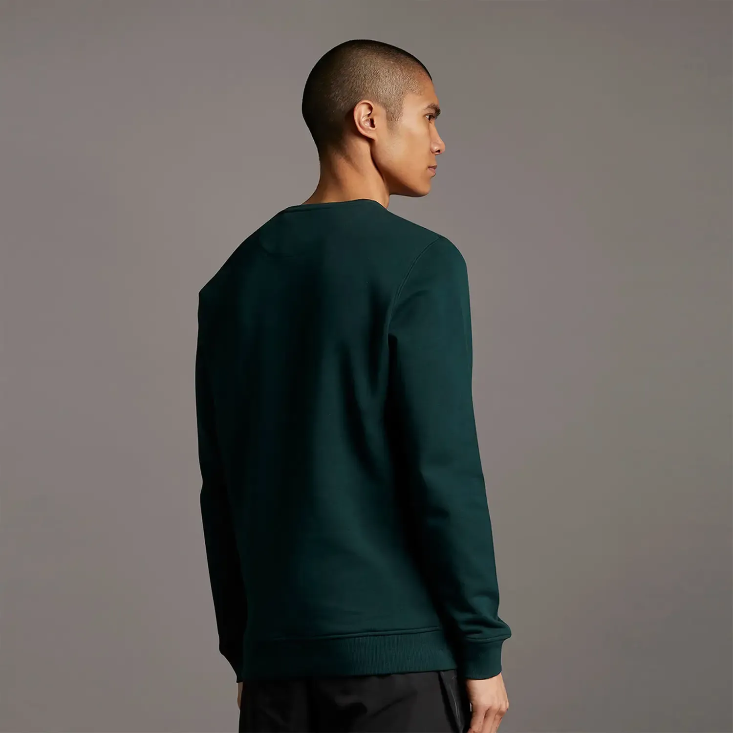 LYLE & SCOTT CREW NECK SWEATSHIRT DARK GREEN