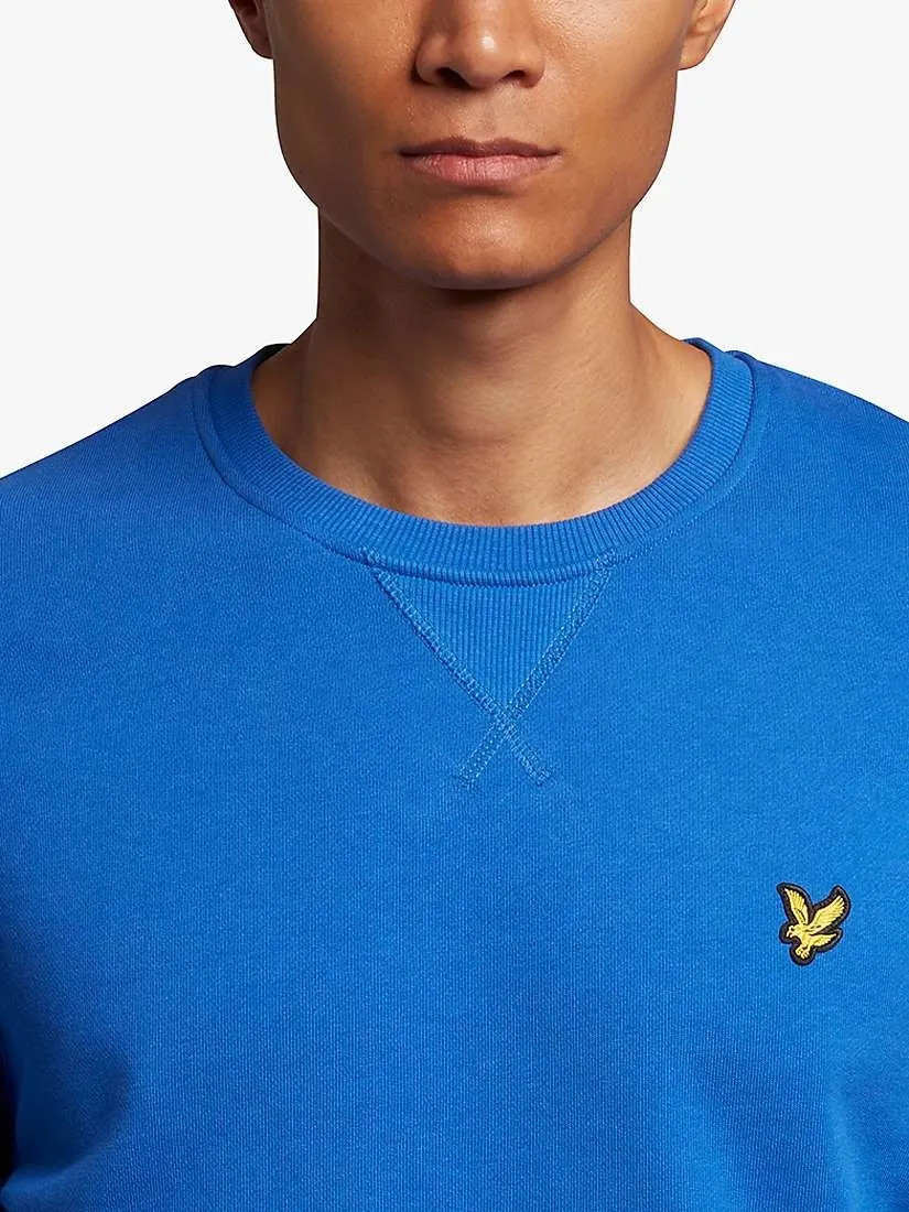 LYLE & SCOTT CREW NECK SWEATSHIRT ELECTRIC COBALT