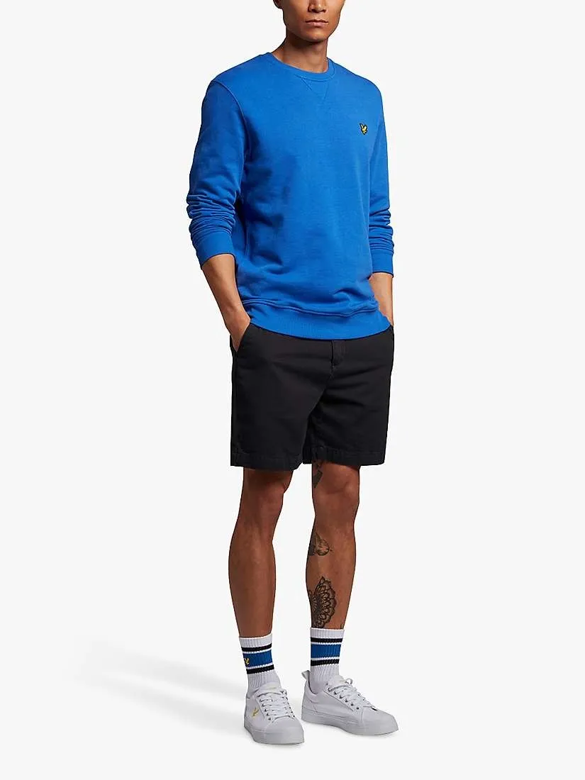 LYLE & SCOTT CREW NECK SWEATSHIRT ELECTRIC COBALT