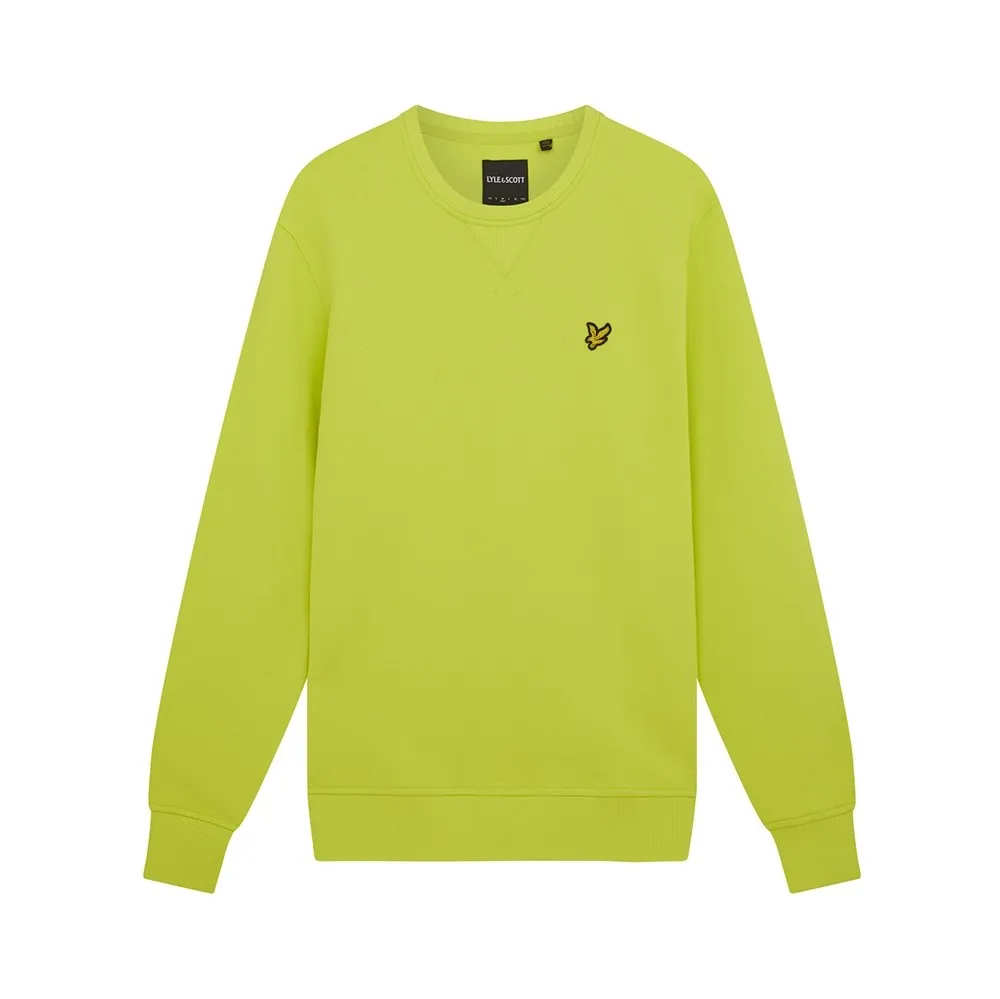 LYLE & SCOTT CREW NECK SWEATSHIRT ELECTRIC YELLOW