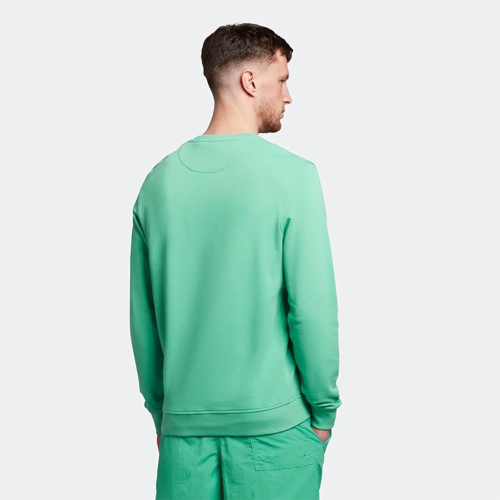 LYLE & SCOTT CREW NECK SWEATSHIRT GREEN GLAZE