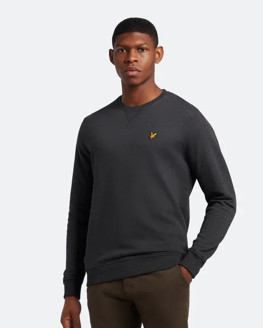 LYLE & SCOTT CREW NECK SWEATSHIRT GUNMETAL