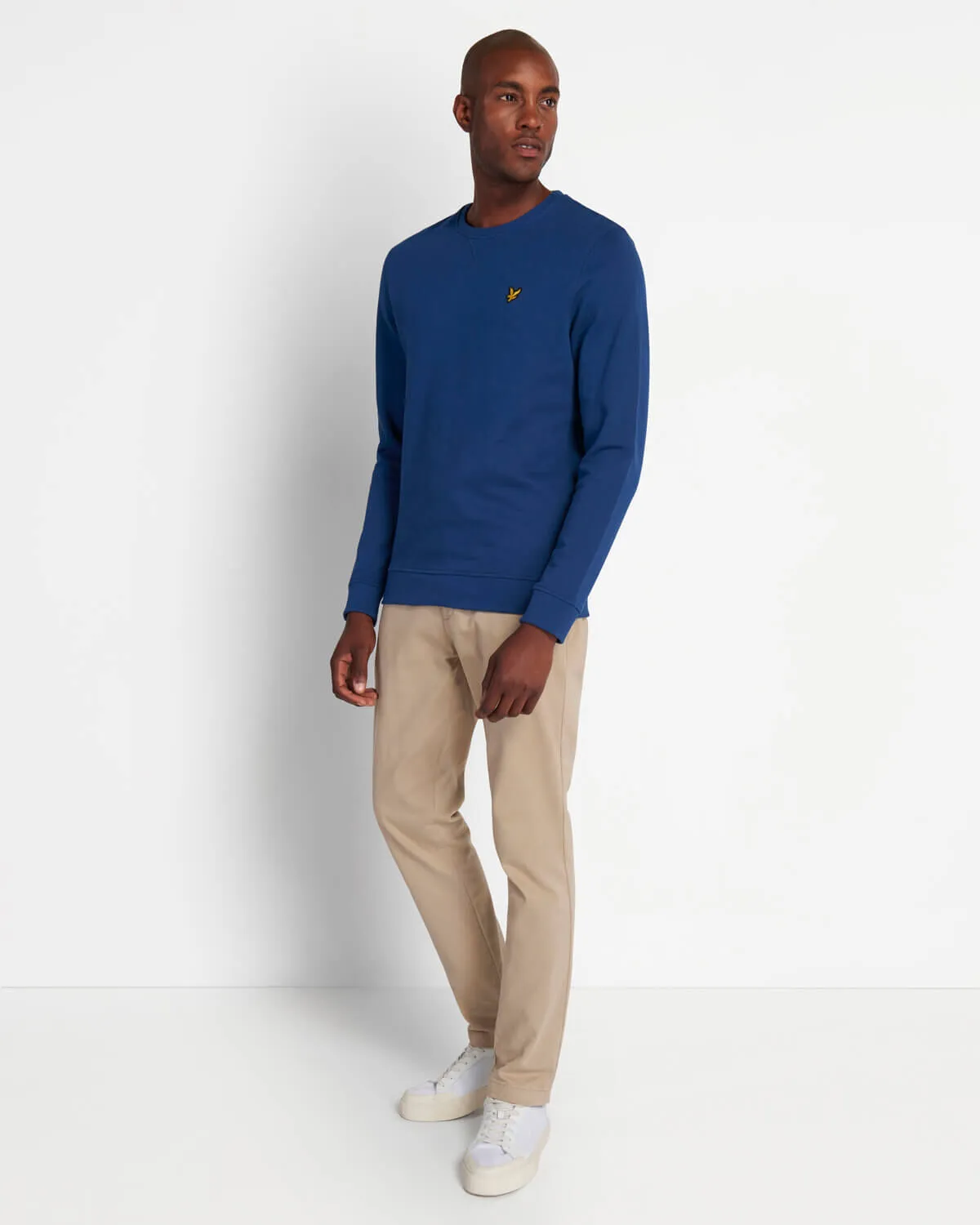 LYLE & SCOTT CREW NECK SWEATSHIRT INDIGO