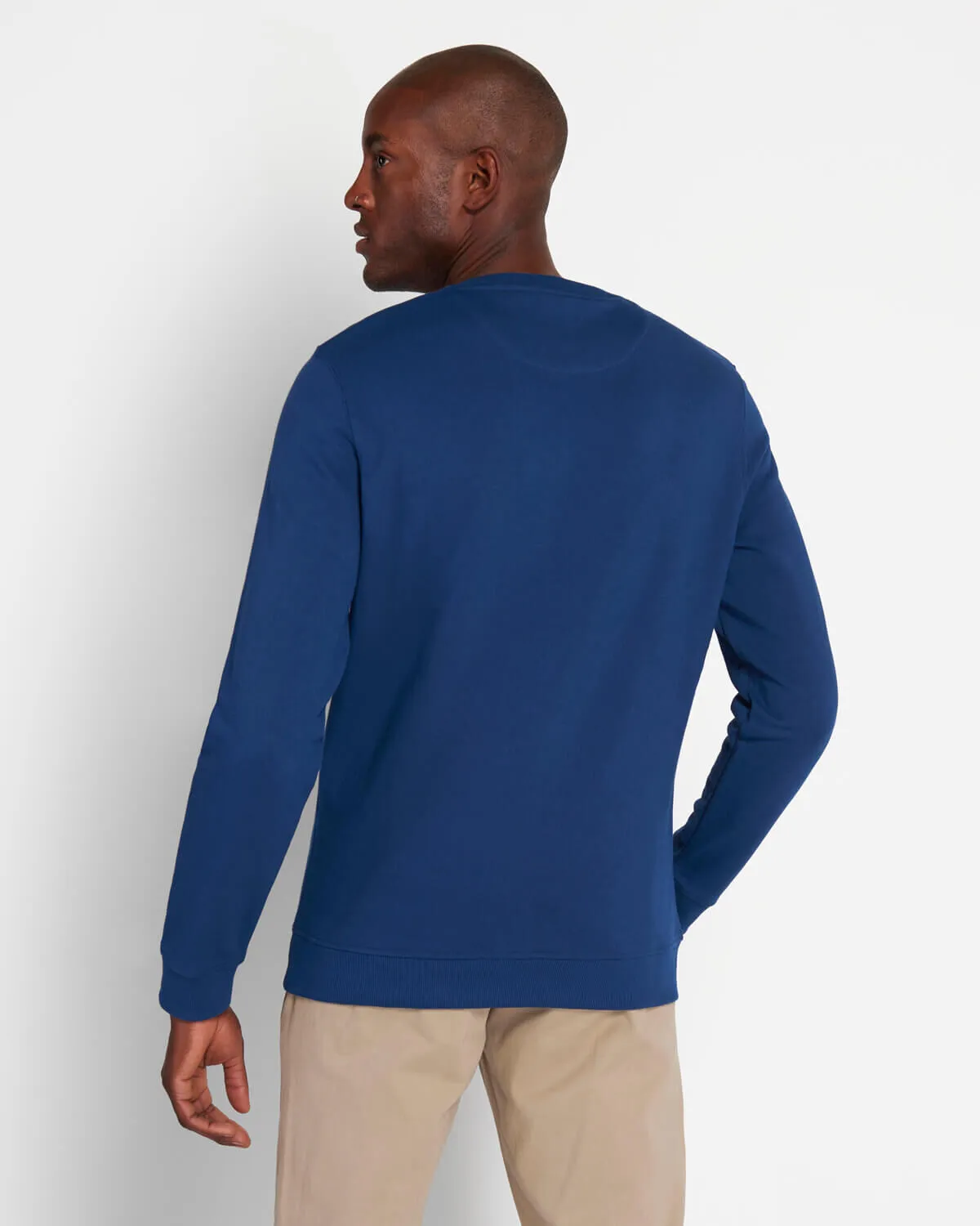 LYLE & SCOTT CREW NECK SWEATSHIRT INDIGO