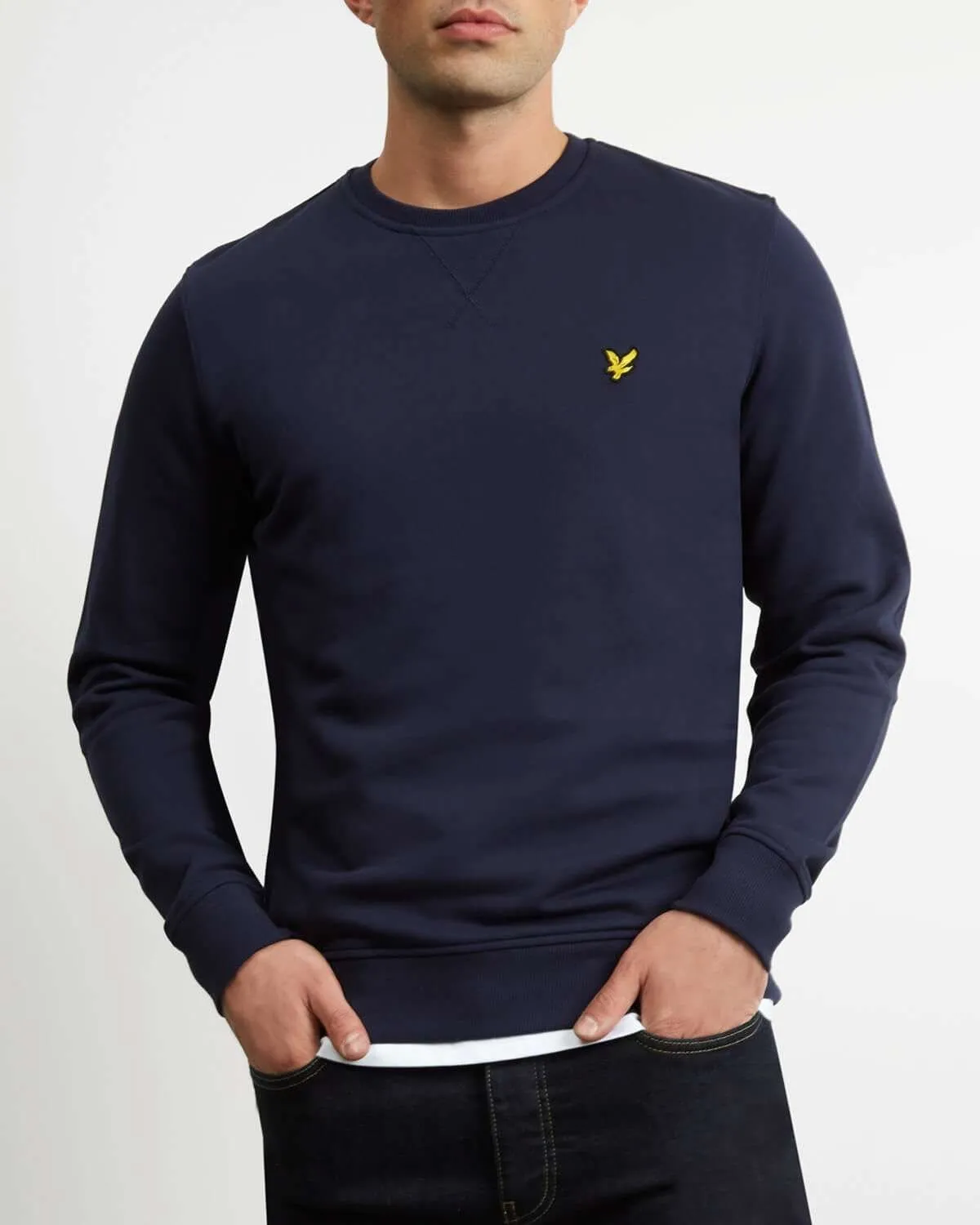 LYLE & SCOTT CREW NECK SWEATSHIRT NAVY