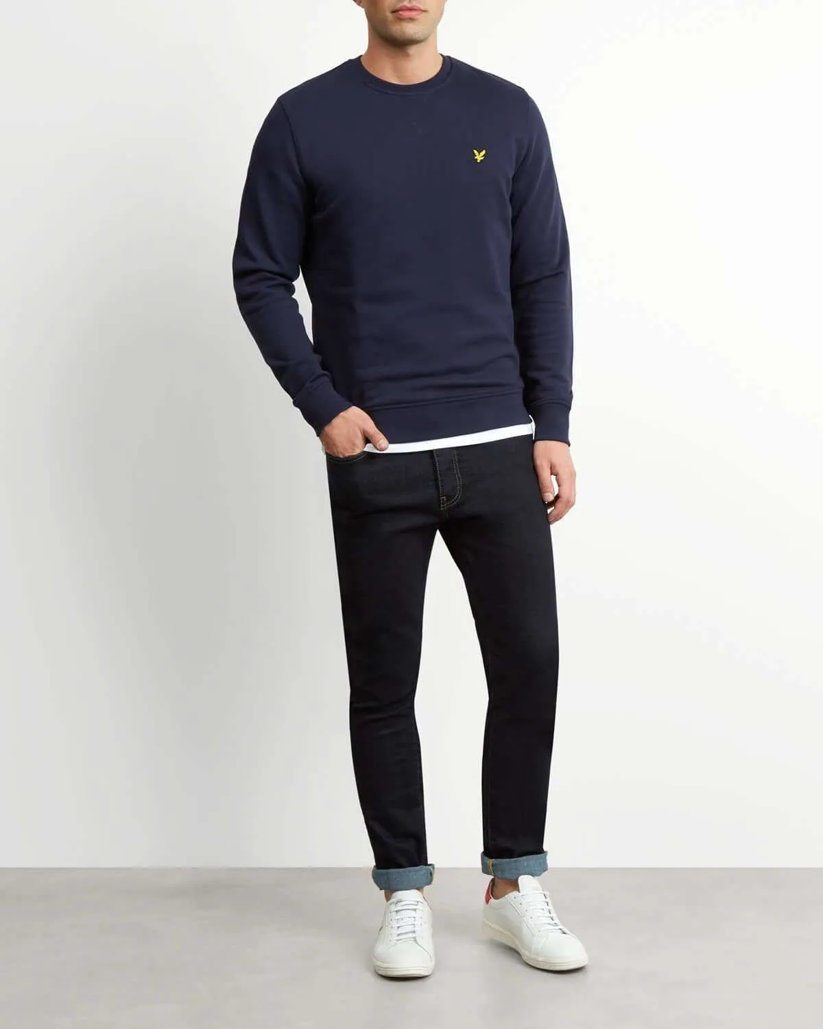 LYLE & SCOTT CREW NECK SWEATSHIRT NAVY