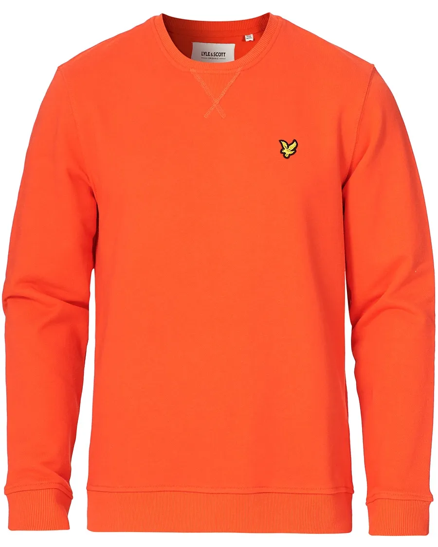 LYLE & SCOTT CREW NECK SWEATSHIRT RED FLYER