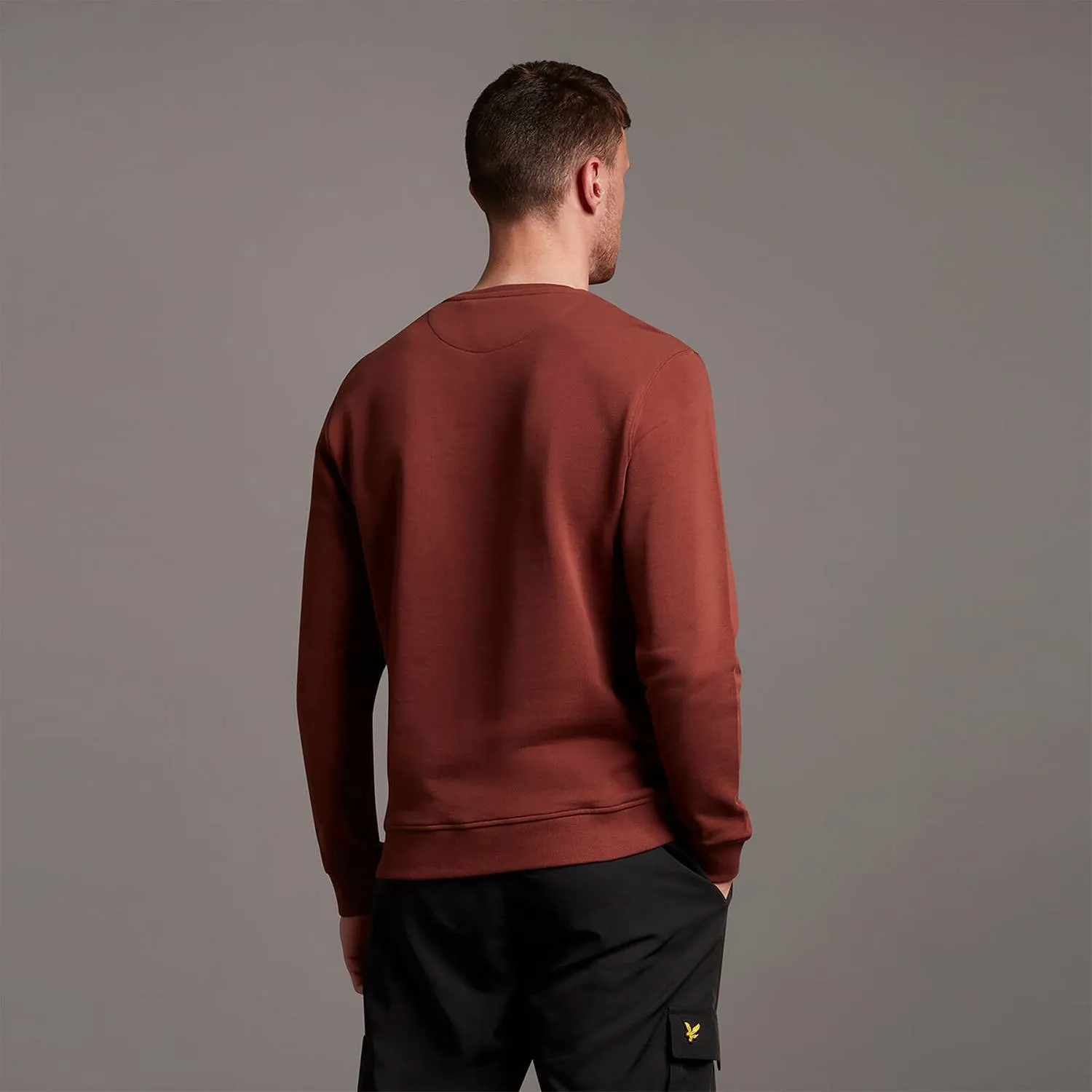 LYLE & SCOTT CREW NECK SWEATSHIRT RUST