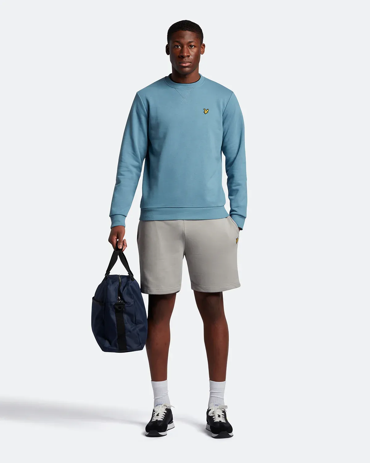 LYLE & SCOTT CREW NECK SWEATSHIRT SKIPTON BLUE