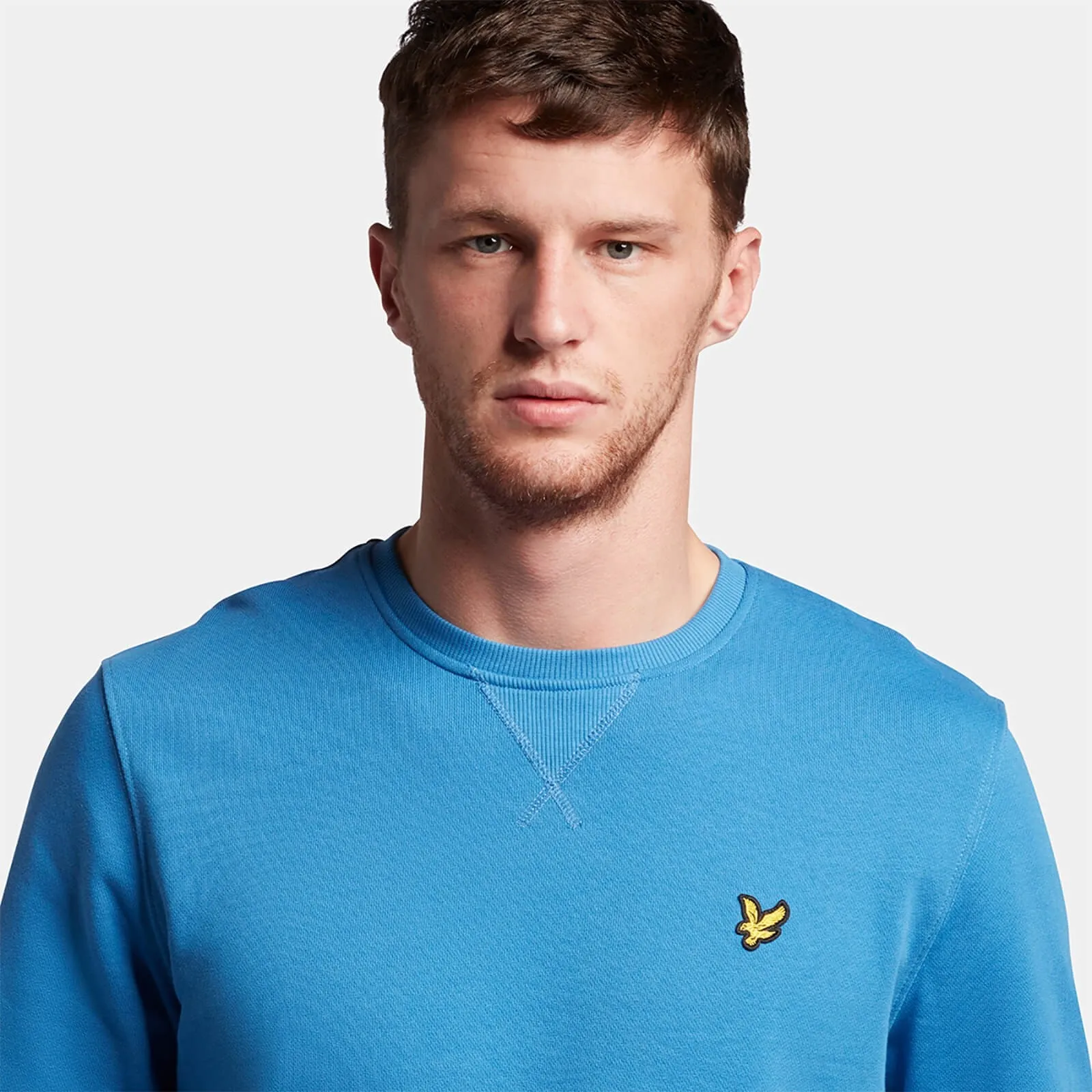 LYLE & SCOTT CREW NECK SWEATSHIRT SPRING BLUE