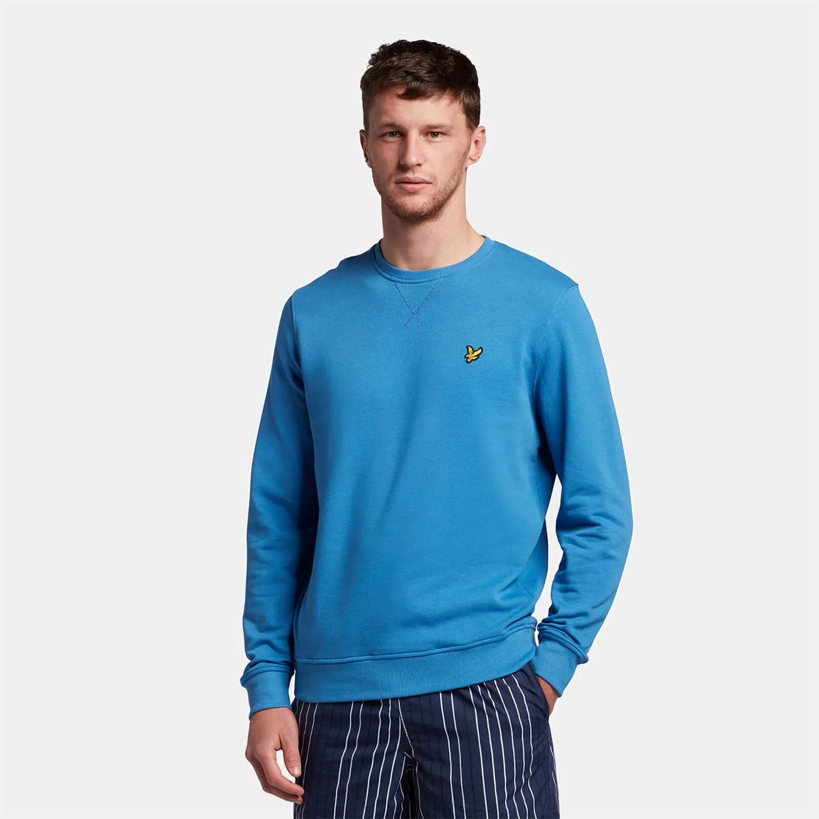 LYLE & SCOTT CREW NECK SWEATSHIRT SPRING BLUE