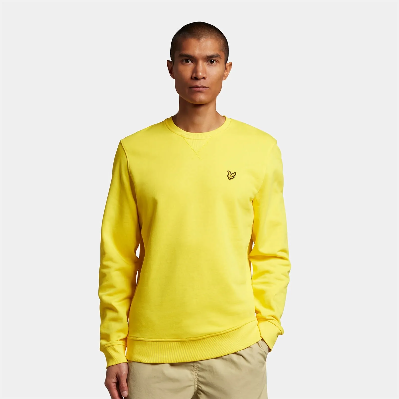 LYLE & SCOTT CREW NECK SWEATSHIRT SUNSHINE YELLOW