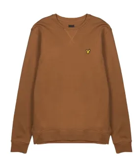 LYLE & SCOTT CREW NECK SWEATSHIRT TAWNY BROWN