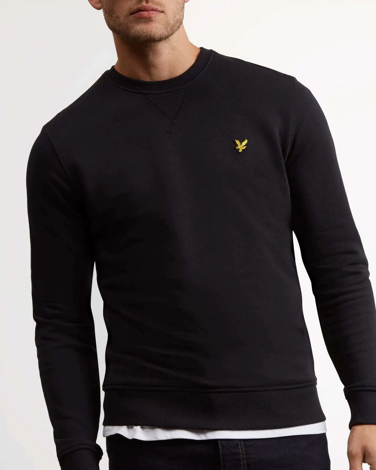 LYLE & SCOTT CREW NECK SWEATSHIRT TRUE BLACK