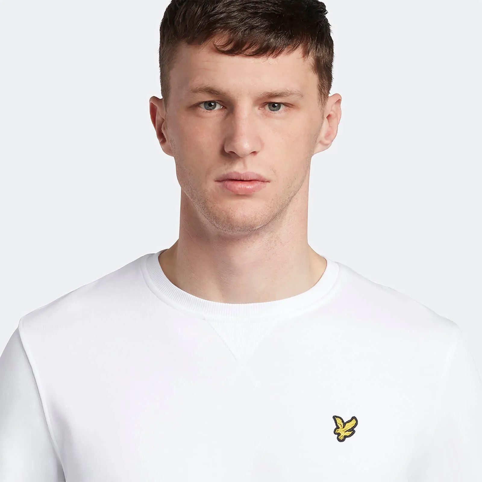 LYLE & SCOTT CREW NECK SWEATSHIRT WHITE