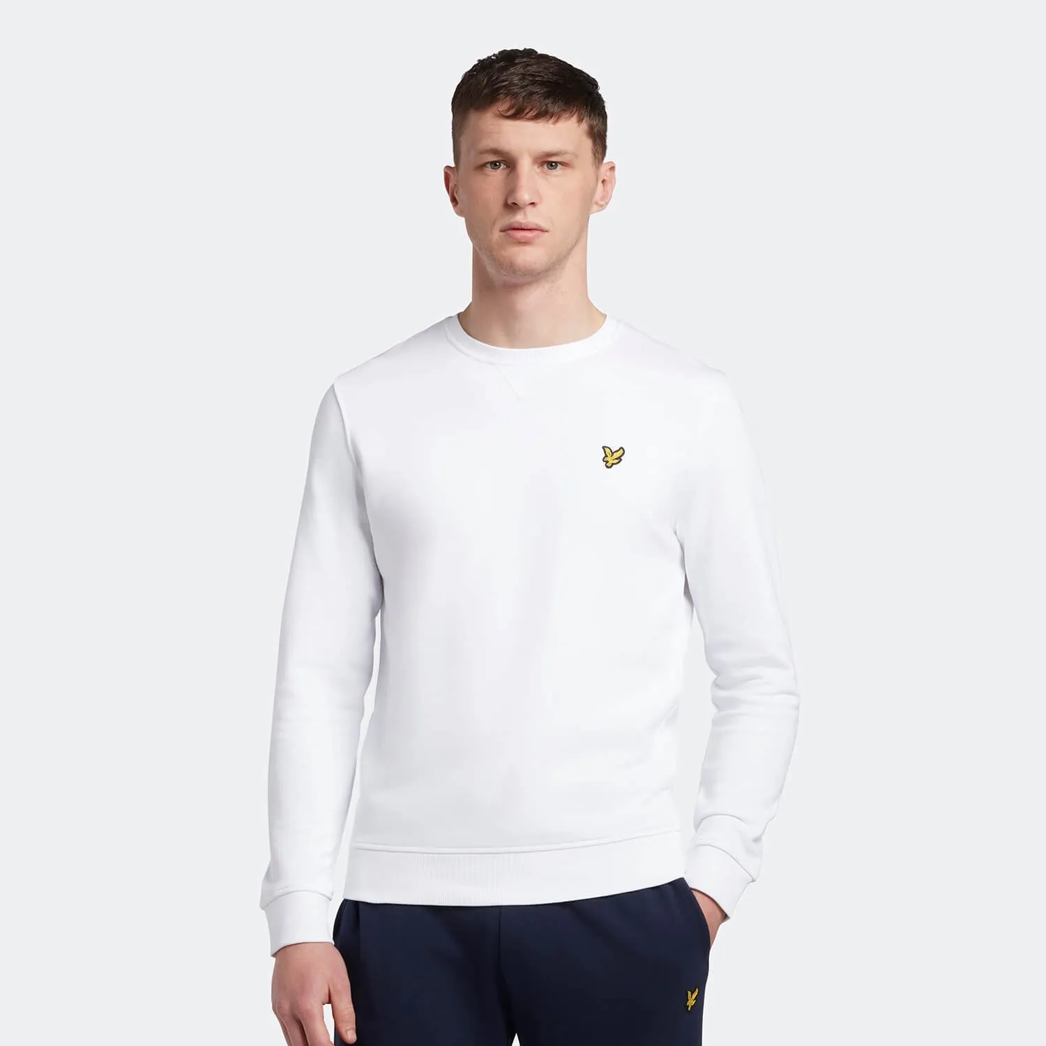 LYLE & SCOTT CREW NECK SWEATSHIRT WHITE