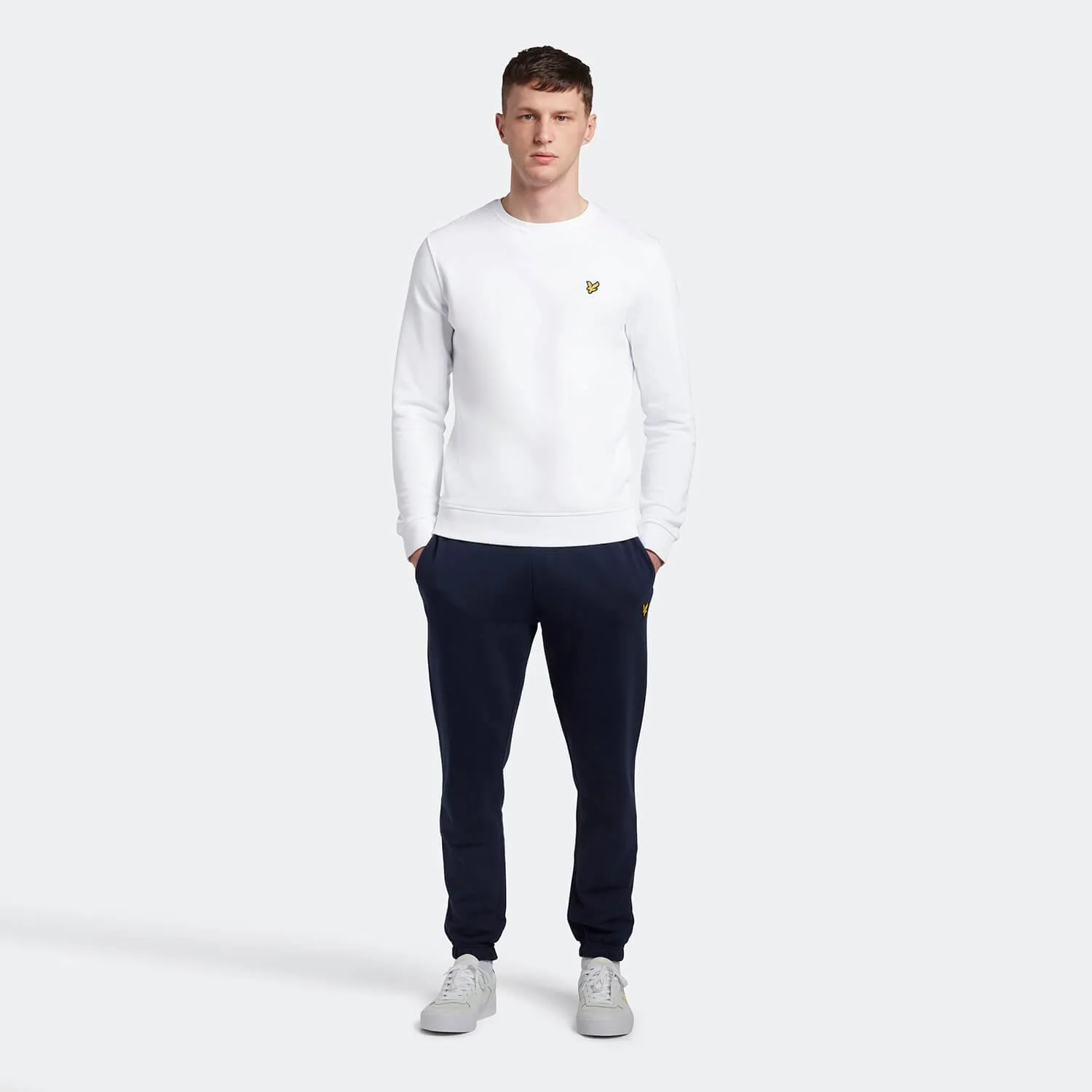 LYLE & SCOTT CREW NECK SWEATSHIRT WHITE