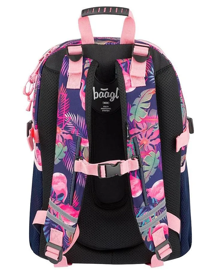 mochila Baagl Core - Flamingo - girl´s