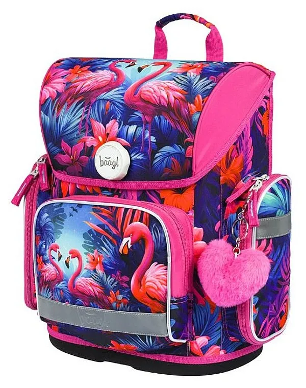 mochila Baagl Ergo - Plameňáci - girl´s