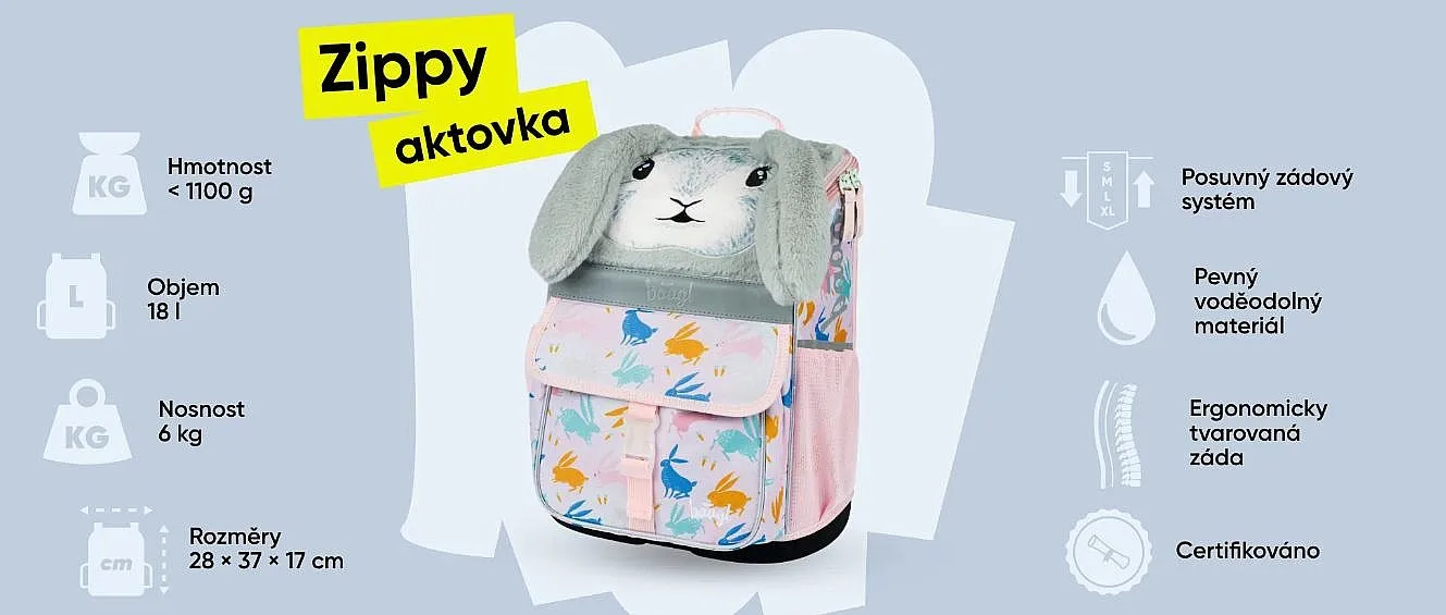 mochila Baagl Zippy - Unicorn Universe/Kreativ - girl´s