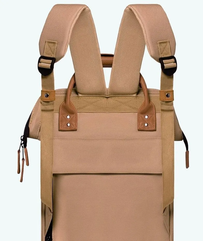 mochila Cabaia Kuala Lumpur M - Cream X Camel Leather