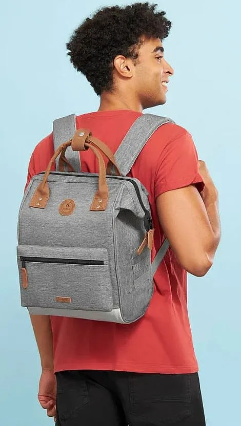 mochila Cabaia New York M - Grey Melanged