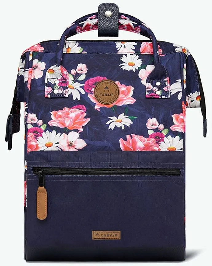 mochila Cabaia Osaka M - Pink Flowers