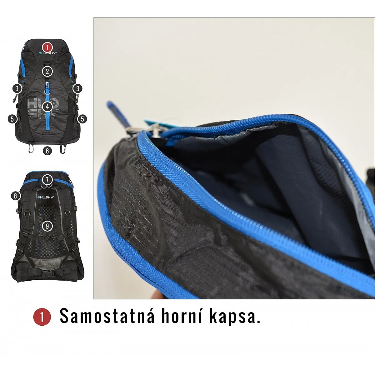 mochila Husky Salmon 30 - Black