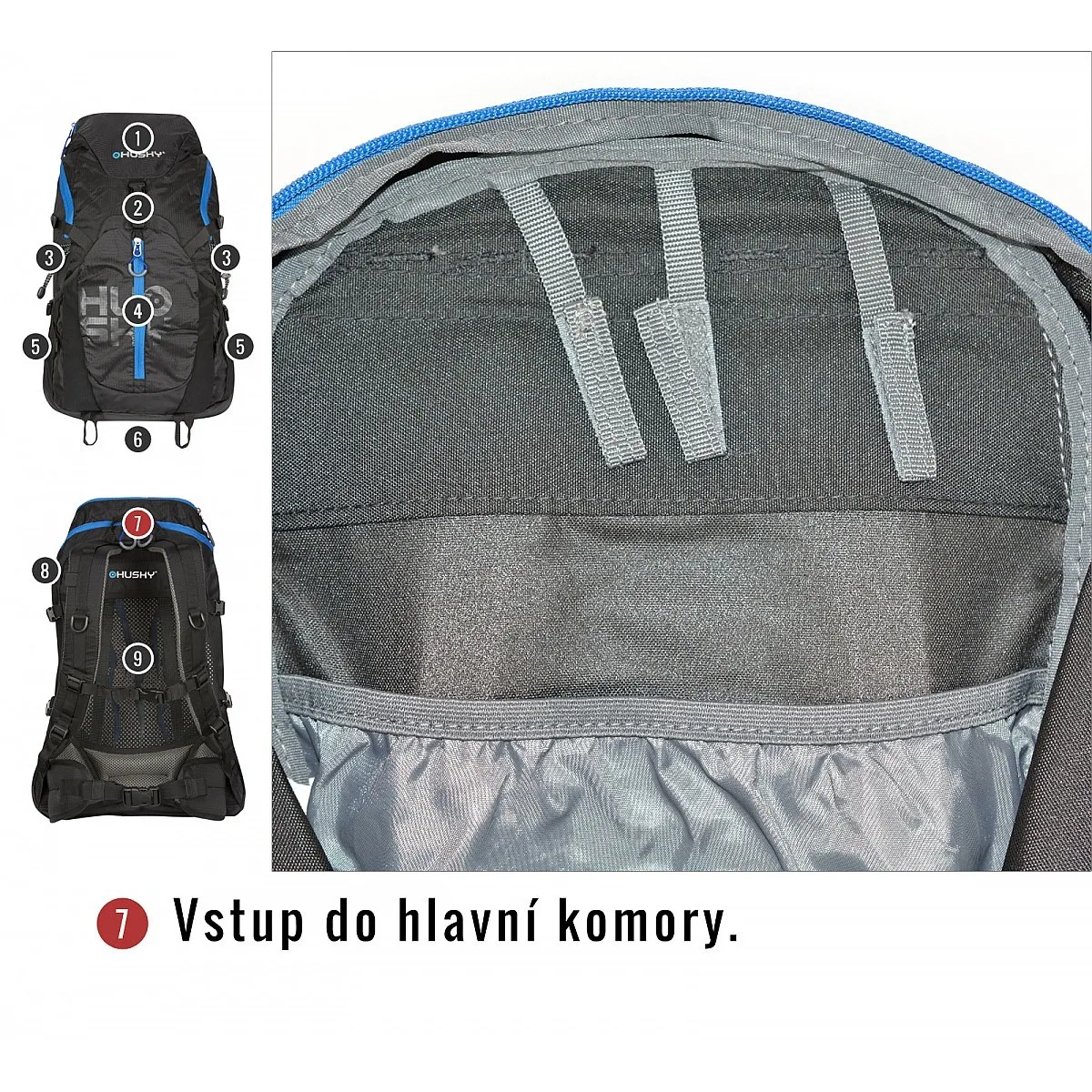 mochila Husky Salmon 30 - Black