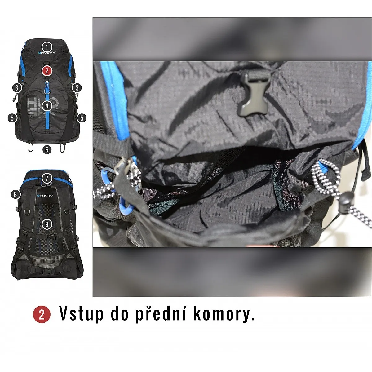 mochila Husky Salmon 30 - Black