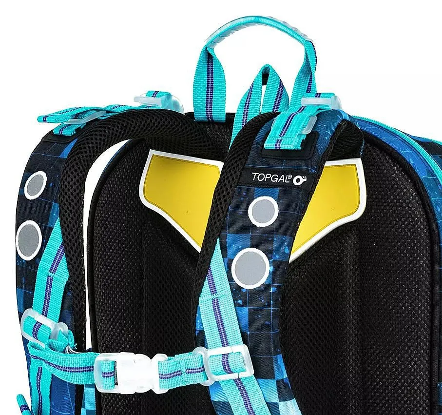 mochila Topgal ENDY 22013 - B/Blue/Black/Monster Truck - boy´s