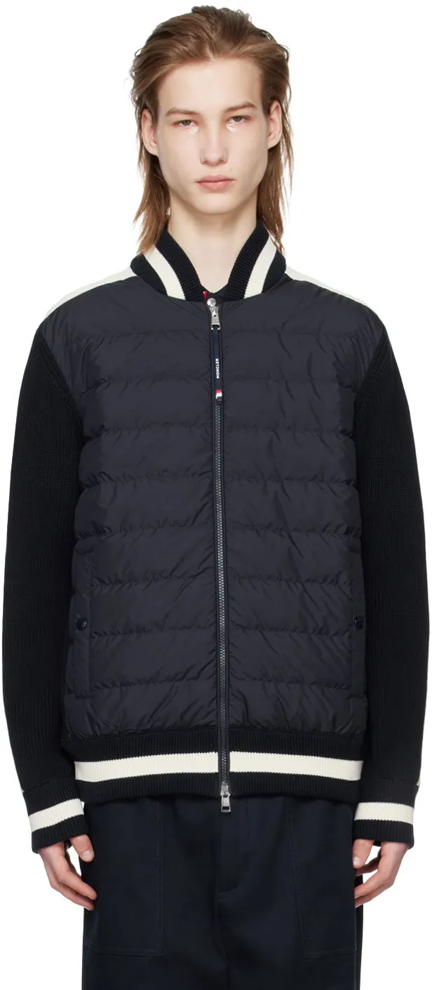 Moncler Quilted Down Cardigan