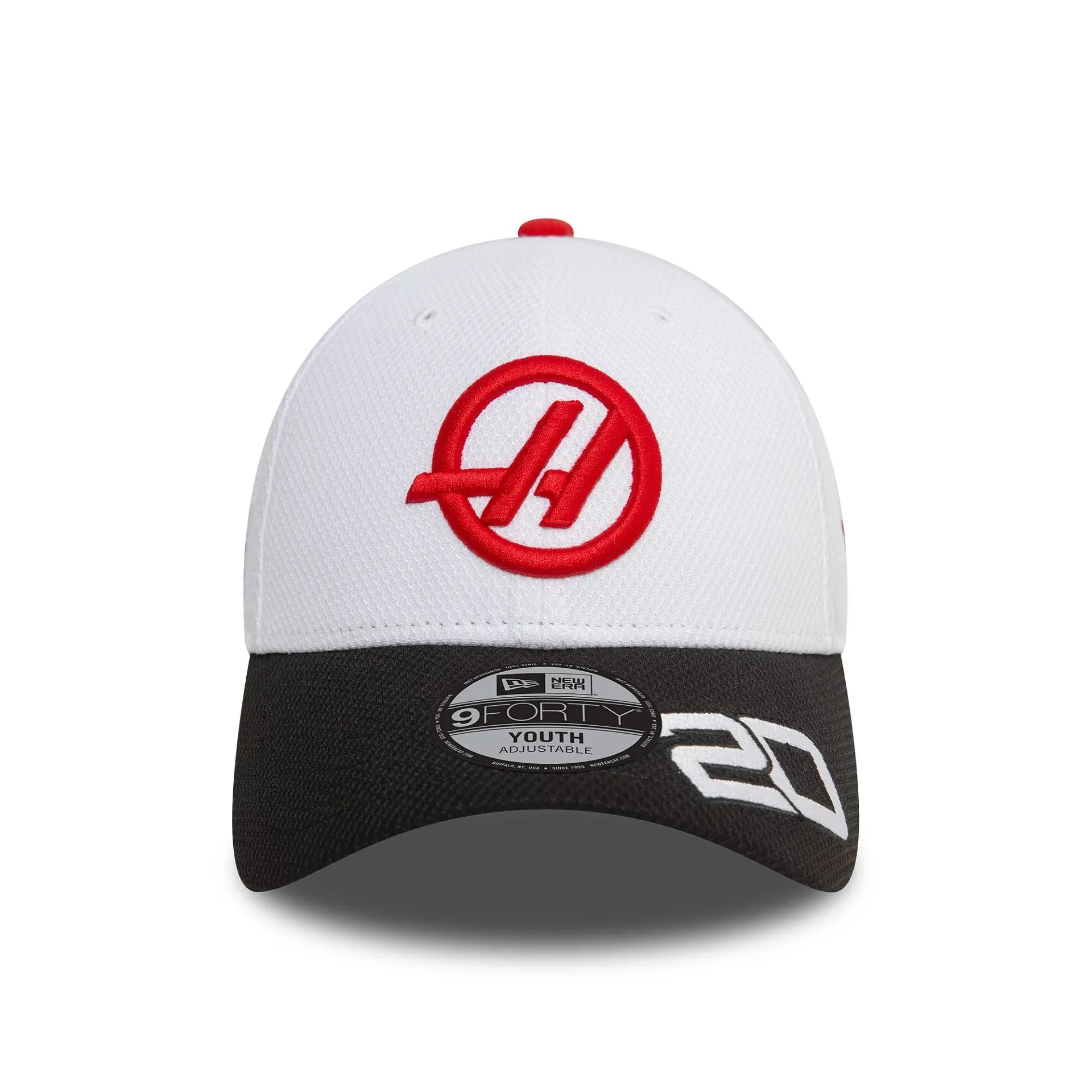 MoneyGram Haas F1 Team Piloto Joven Kevin Magnussen Gorra Ajustable Blanca 9FORTY