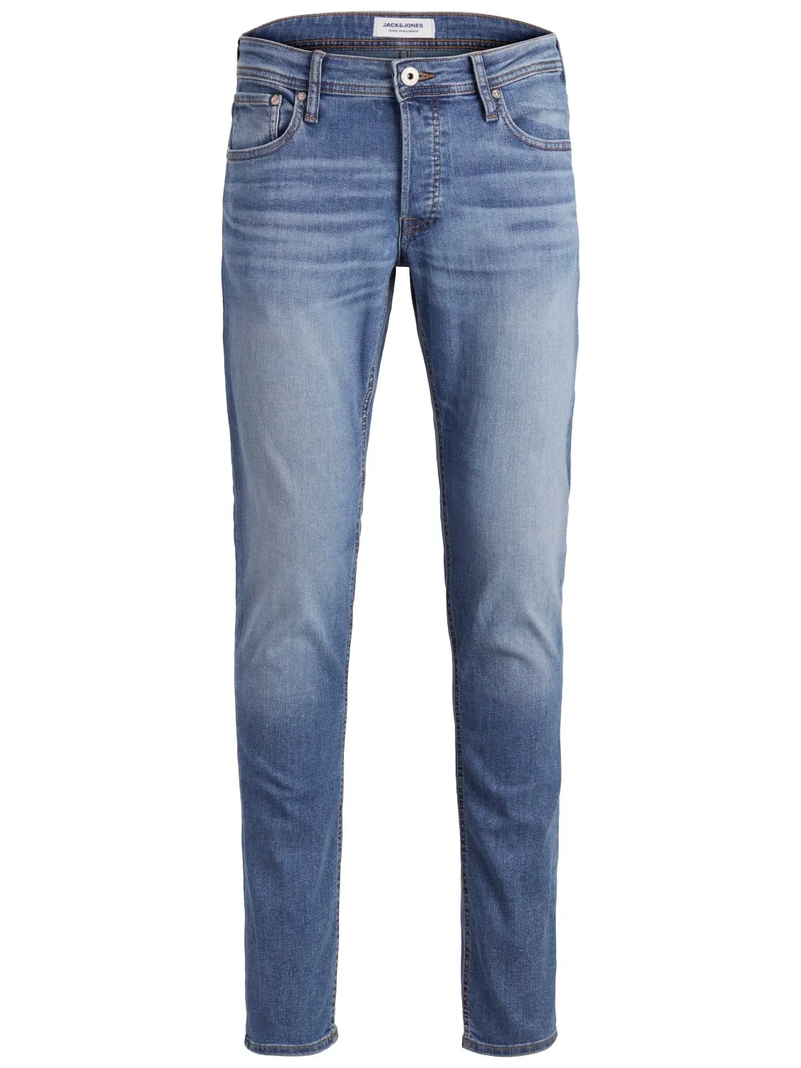 Plus Size JJIGLENN JJORIGINAL AM 815 PLS Vaqueros de corte slim | Azul intermedio | Jack & Jones®